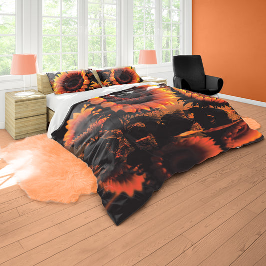 Sunflower Sunset Duvet Cover Set