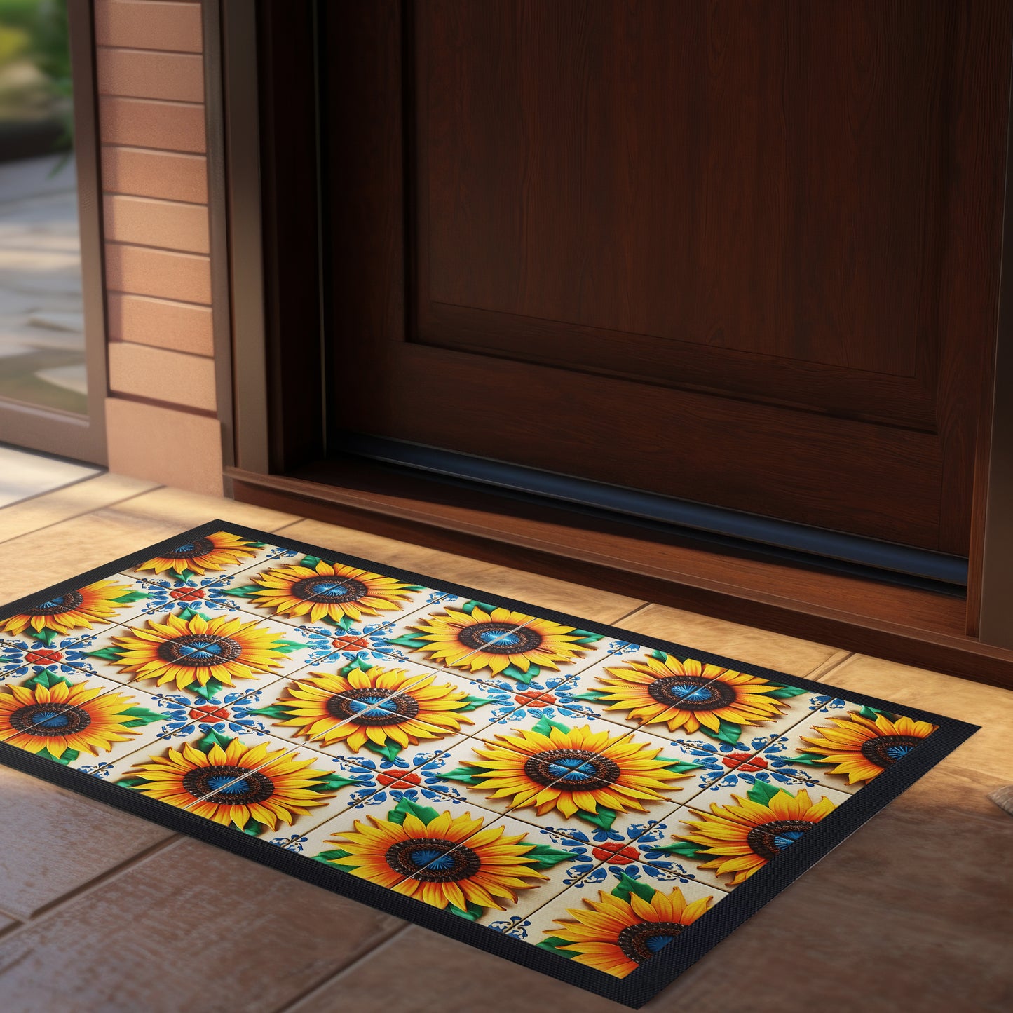 Sunflower Tiles Door Mat