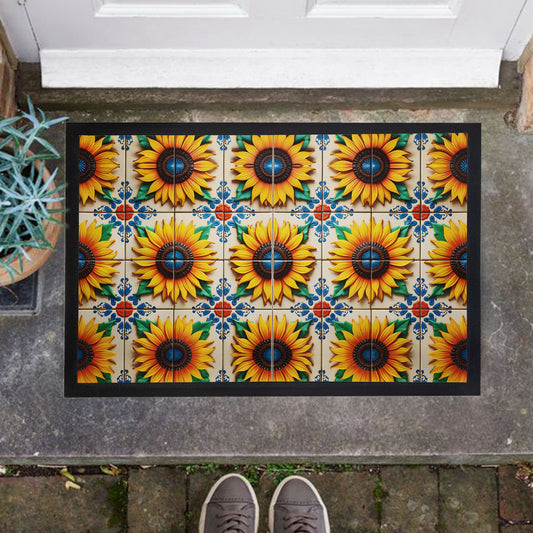 Sunflower Tiles Door Mat