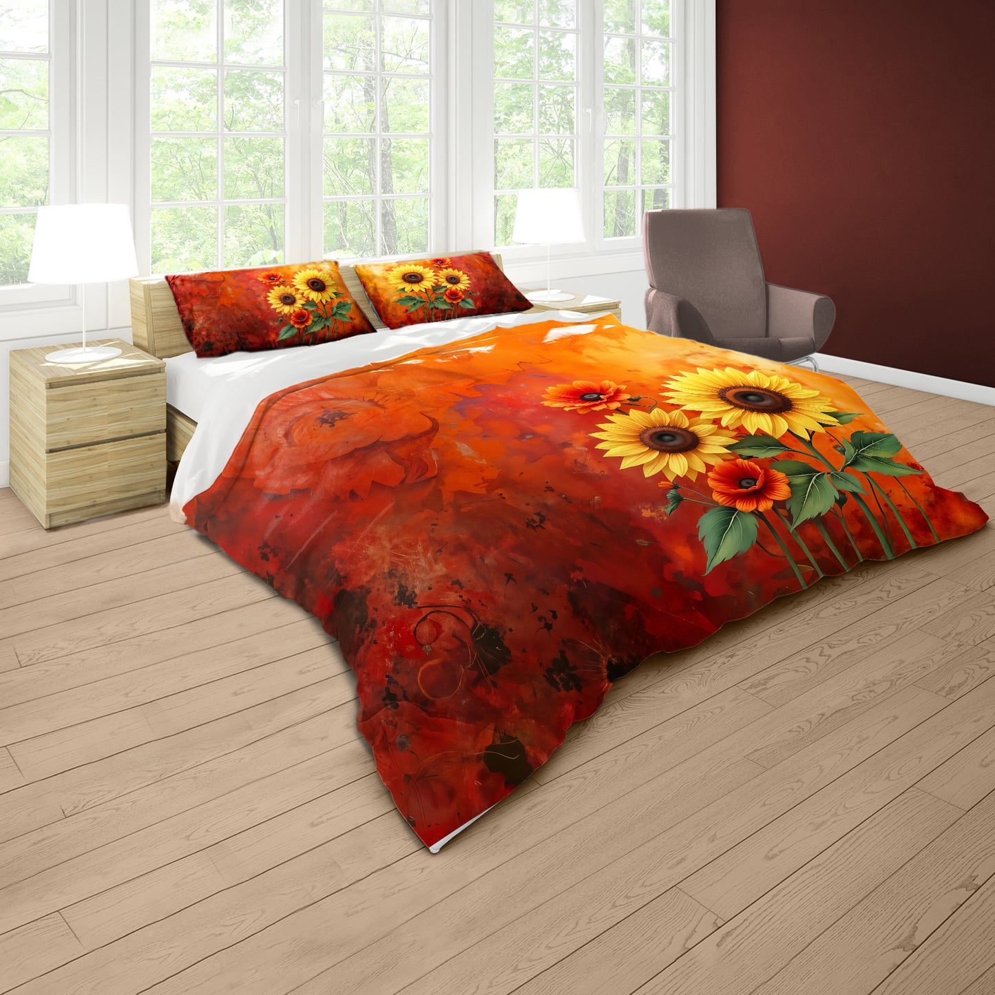 Sunflower in Bloom Duvet Cover Set