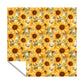 Sunflowers Autumn Leaves Square Tablecloth