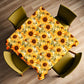 Sunflowers Autumn Leaves Square Tablecloth