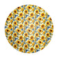 Sunflowers on White Background Round Tablecloth