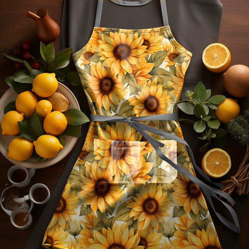 Sunlit Sunflowers Apron