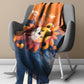 Sunny Lion Light Weight Fleece Blanket by Wikus Schalkwyk