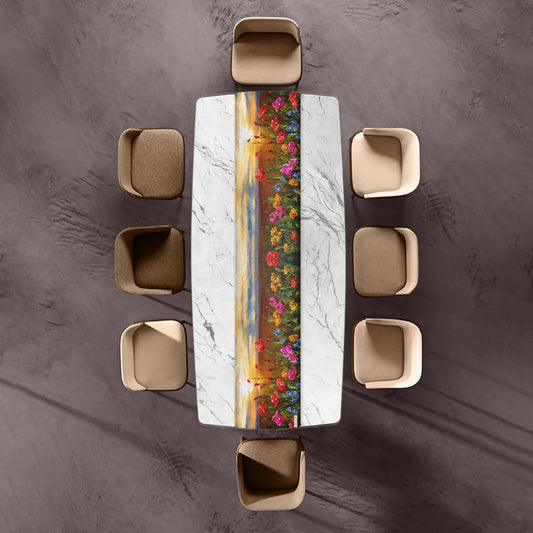 Sunset Flower Table Runner by Stella Bruwer