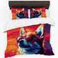 Sunset Shiba Duvet Cover Set by Wikus Schalkwyk