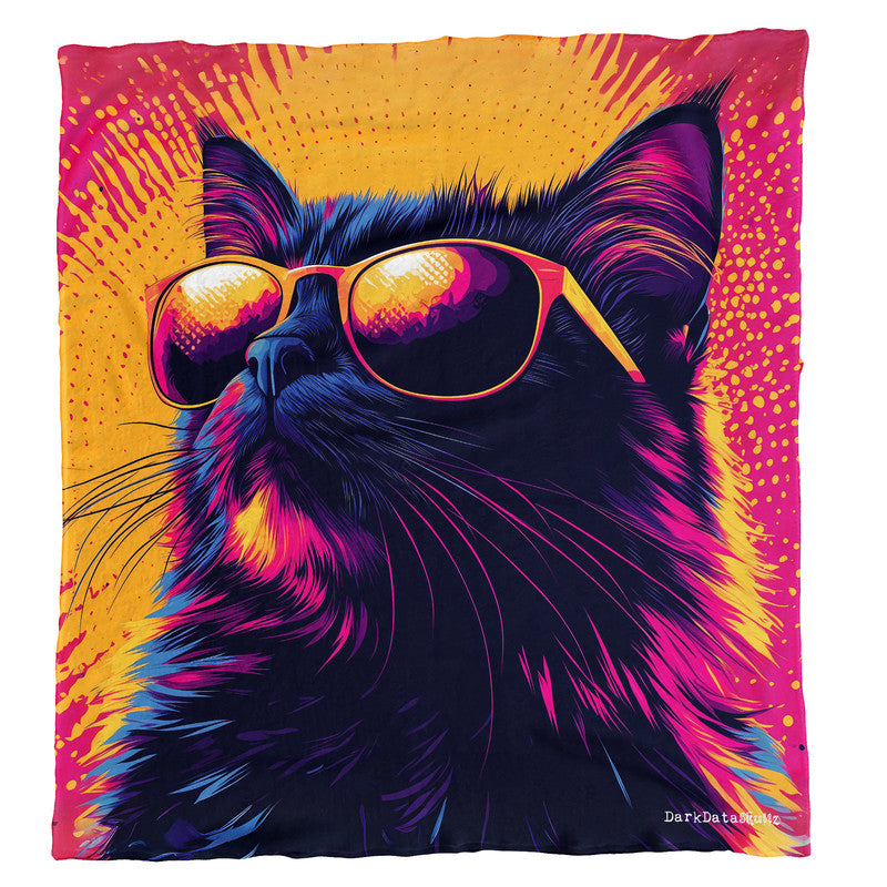 Sunset Whiskers Light Weight Fleece Blanket by Wikus Schalkwyk
