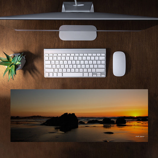 Sunset at Parternoster Large Desk Pad By Annette Heymans