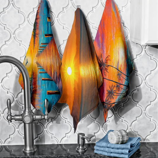 Sunset Dish Cloth (Set of 3)