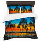 Sunset Palms Duvet Cover Set