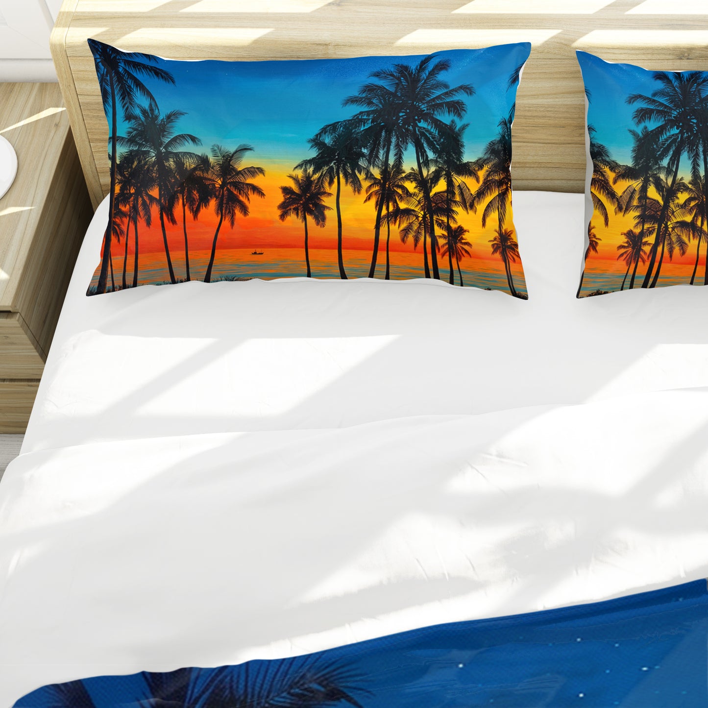 Sunset Palms Duvet Cover Set