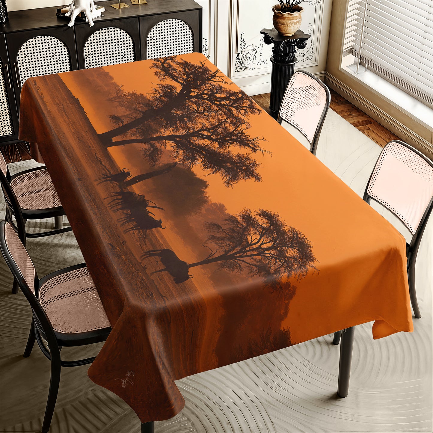 Sunset in the Kgalagadi By Fanie Heymans Rectangle Tablecloth