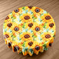 Sunshine on Sunflowers Round Tablecloth