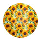 Sunshine on Sunflowers Round Tablecloth