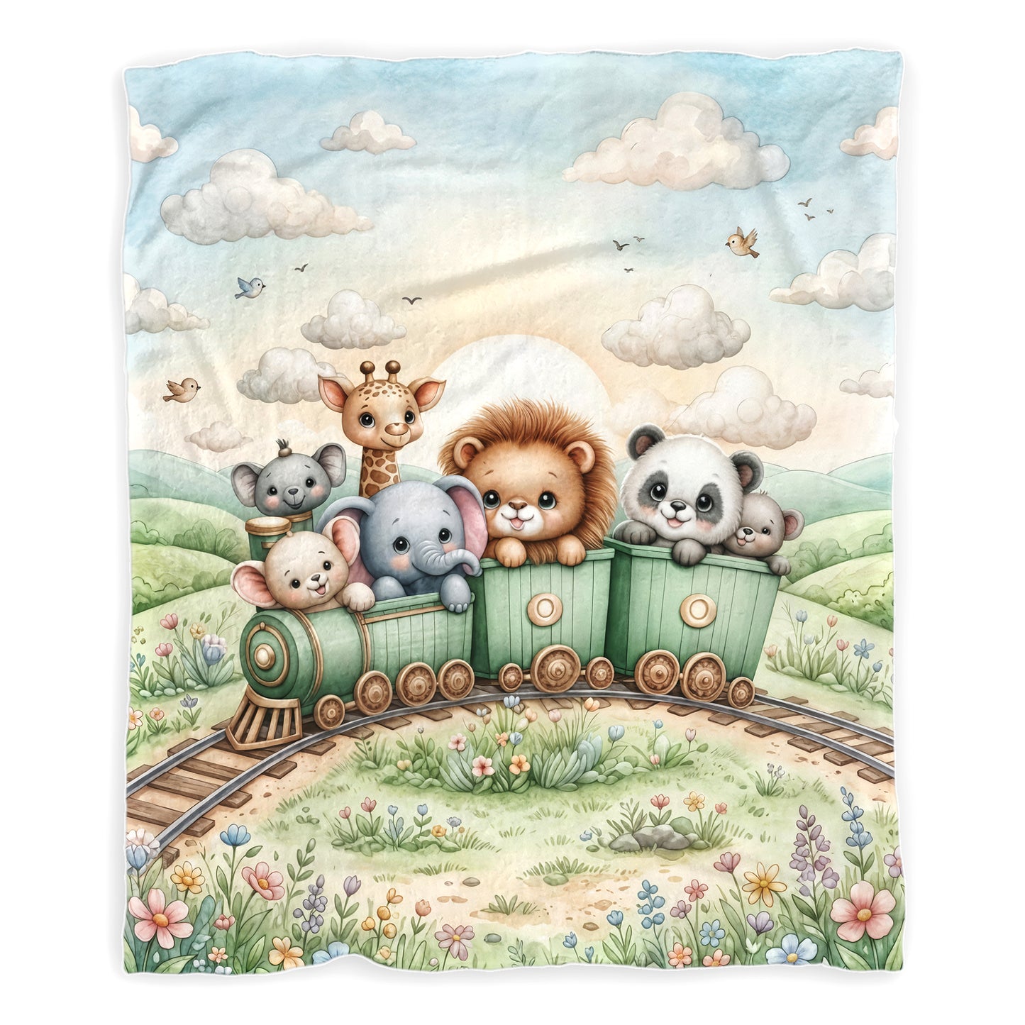 Sunshine Express Baby Fleece Blanket