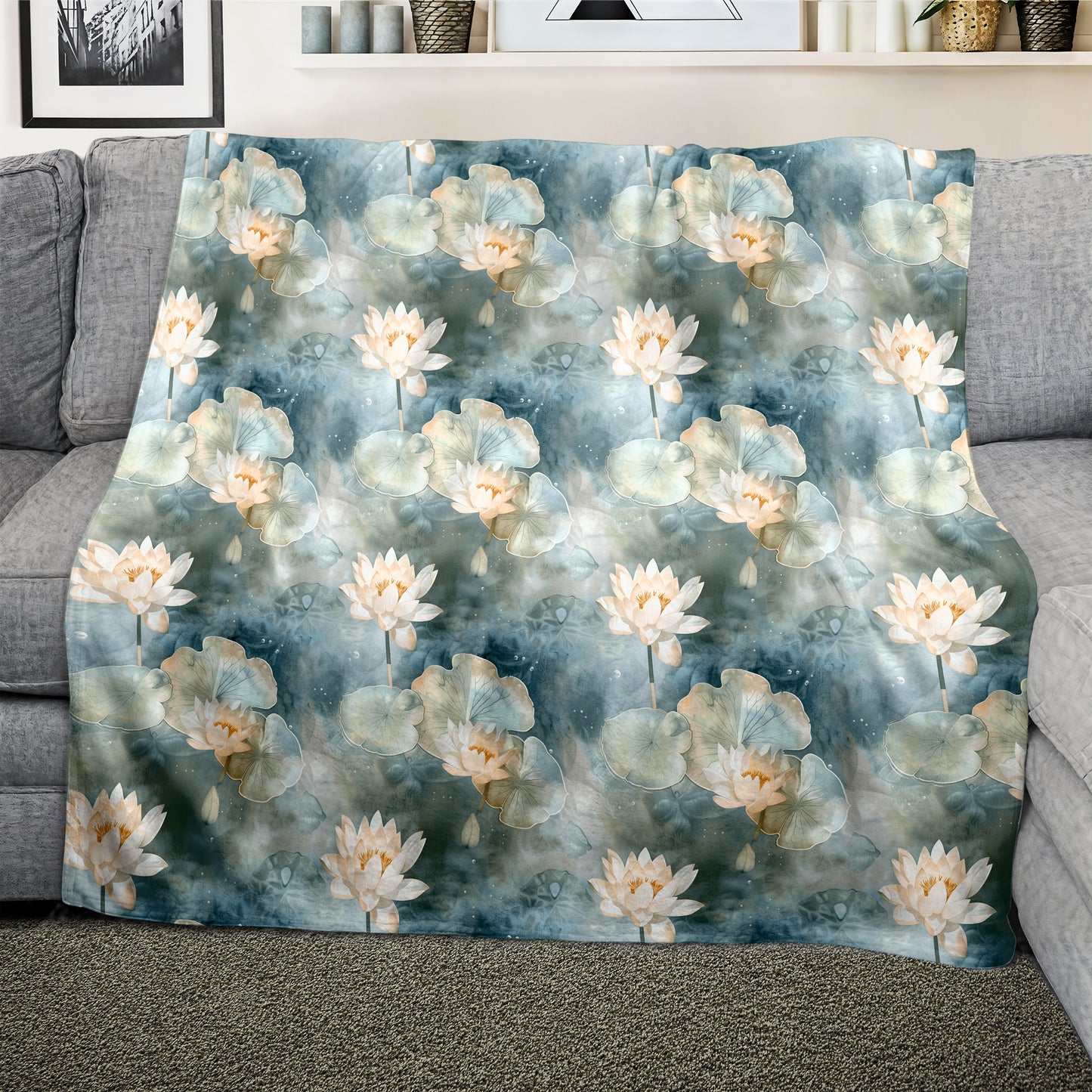 Sunshine Lilies Light Weight Fleece Blanket
