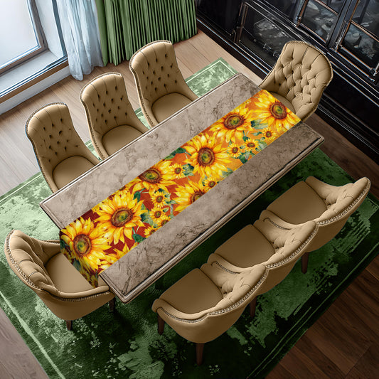Sunshine Sunflowers Table Runner by Mark van Vuuren