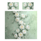 Superior White Rose Duvet Cover Set