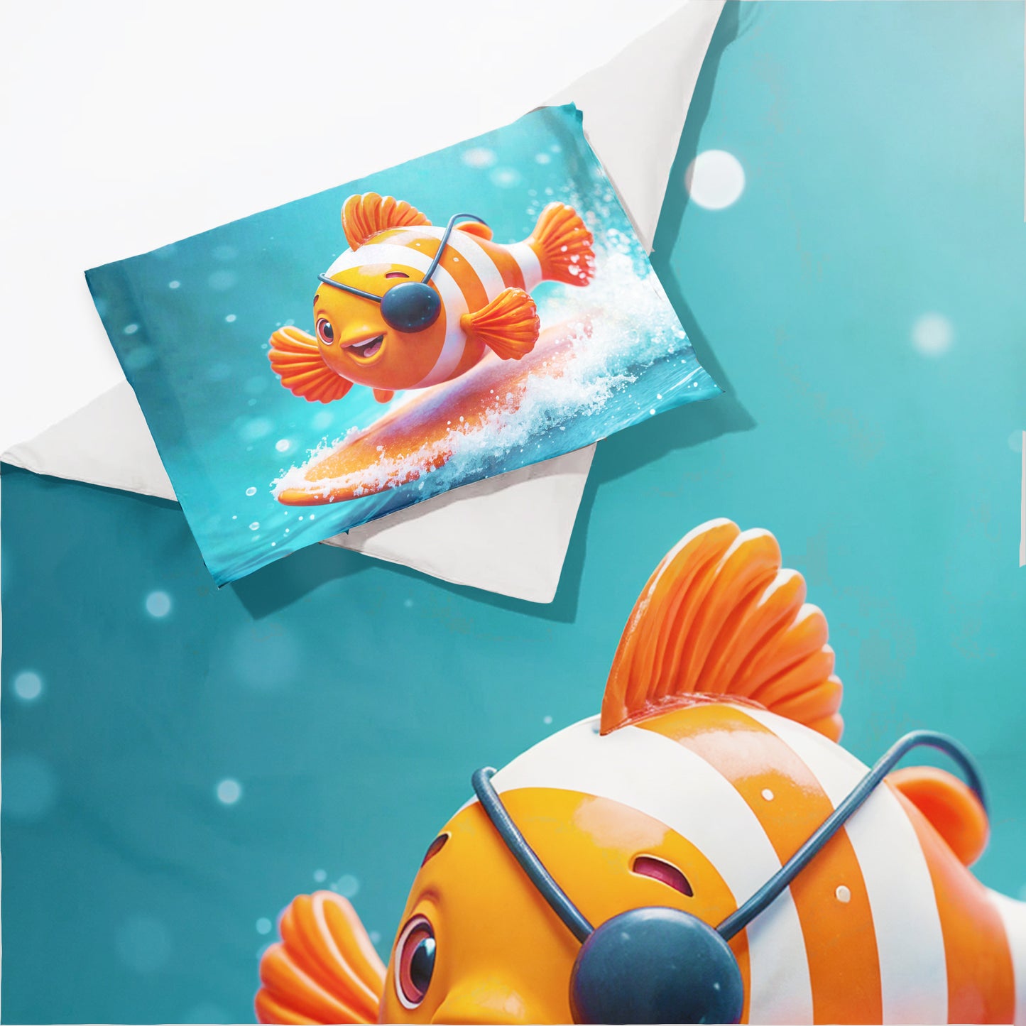 Surfing Clownfish Cot Set