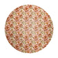 Subtle Peach Peonies Round Tablecloth