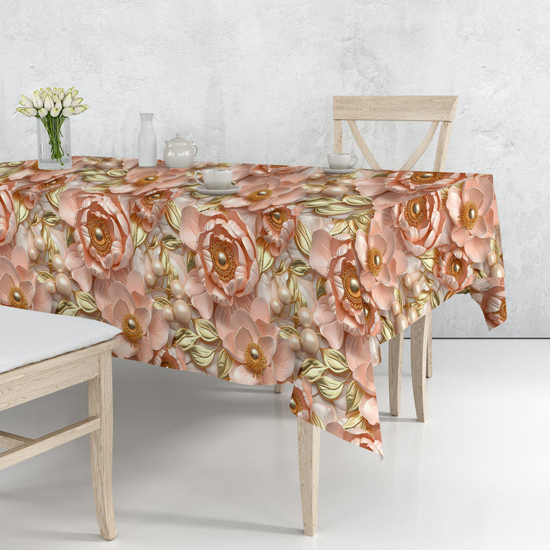 Subtle Peach Rectangle Tablecloth