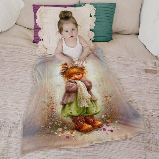 Sweet Meadow Dreams Toddler Fleece Blanket
