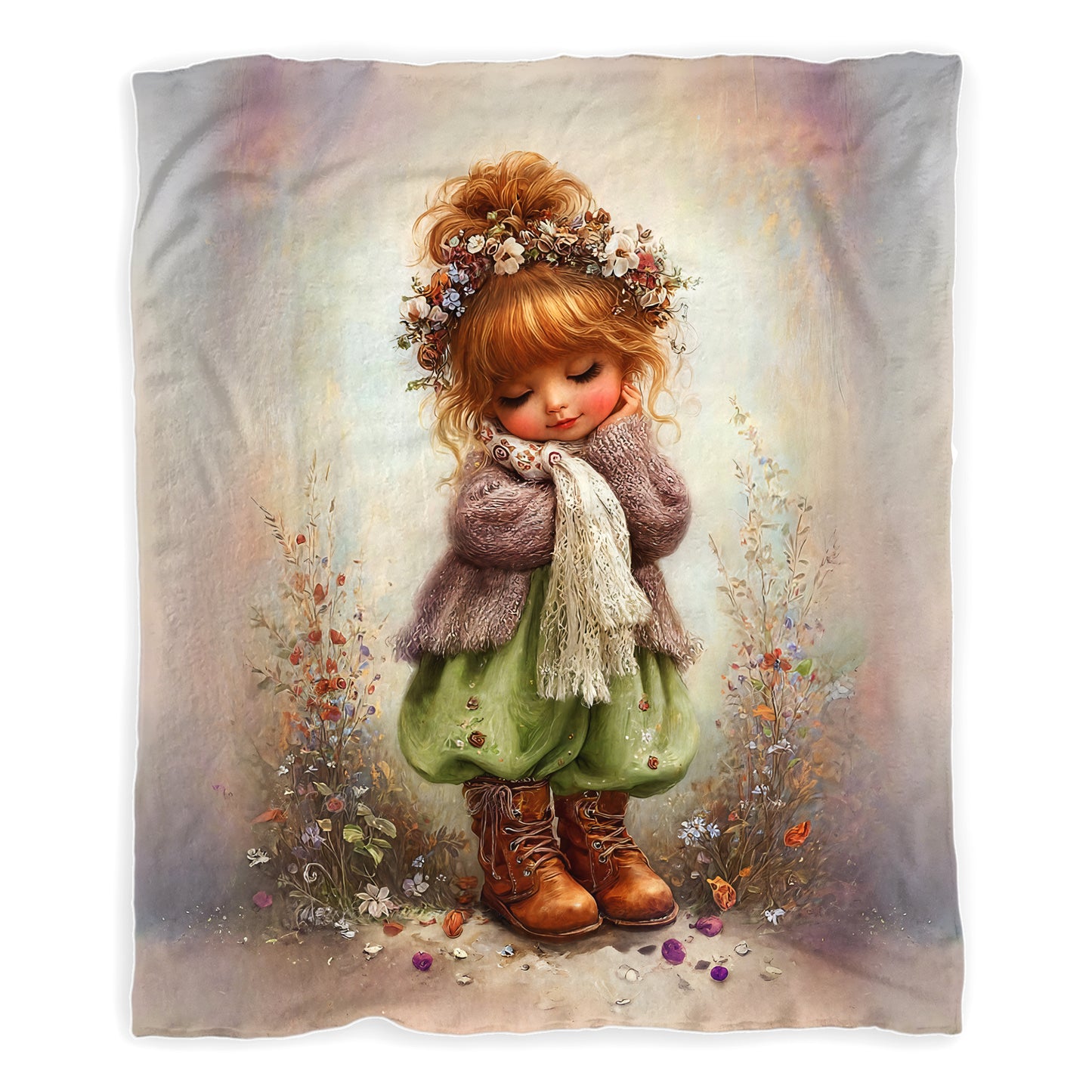 Sweet Meadow Dreams Toddler Fleece Blanket