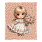 Sweet Meadow Girl Baby Fleece Blanket