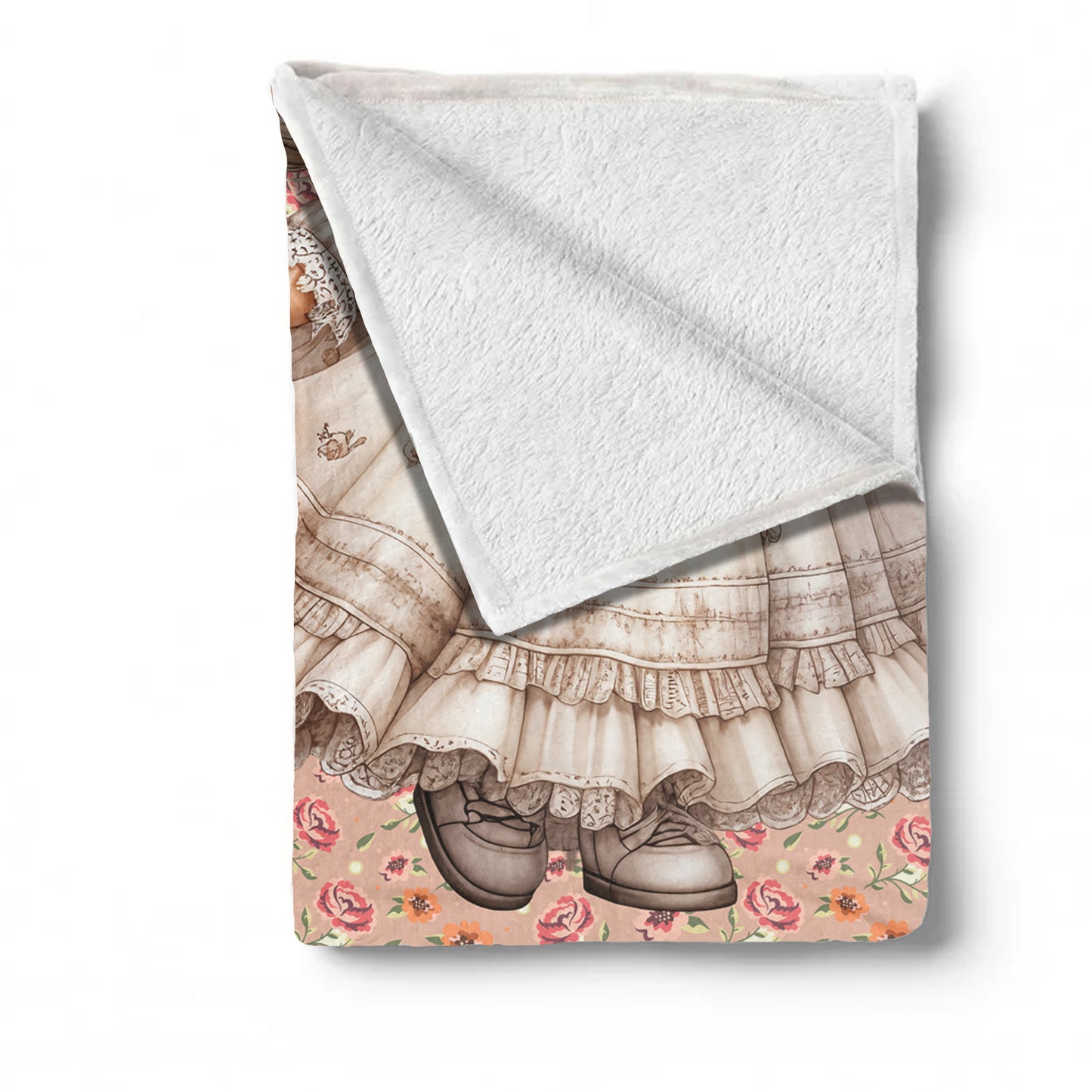 Sweet Meadow Girl Baby Fleece Blanket