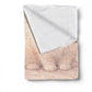 Sweet White Bunny Sitting Watercolor Baby Fleece Blanket by Nathan Pieterse