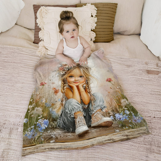 Sweetheart Toddler Fleece Blanket