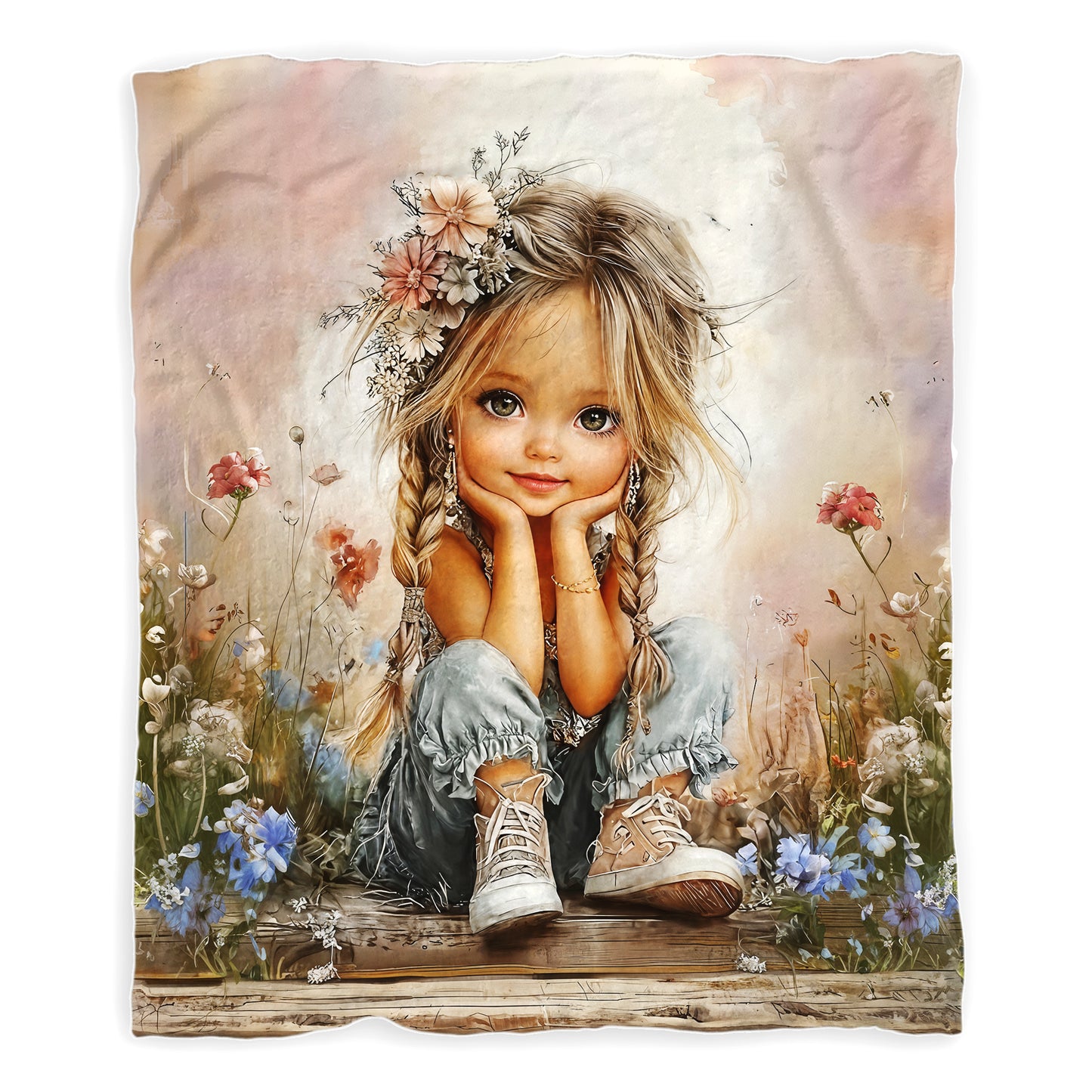 Sweetheart Toddler Fleece Blanket