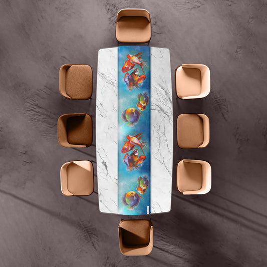 Swimming Harmony Table Runner by Stella Bruwer