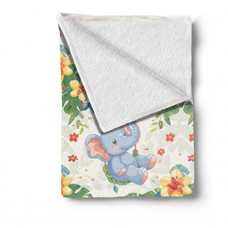 Swinging in the Forest Minky Blanket