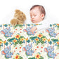 Swinging in the Forest Baby Fleece Blanket