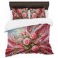 Swirling Rose Duvet Cover Set
