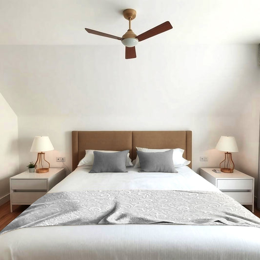 Swirls Light Bed Throw