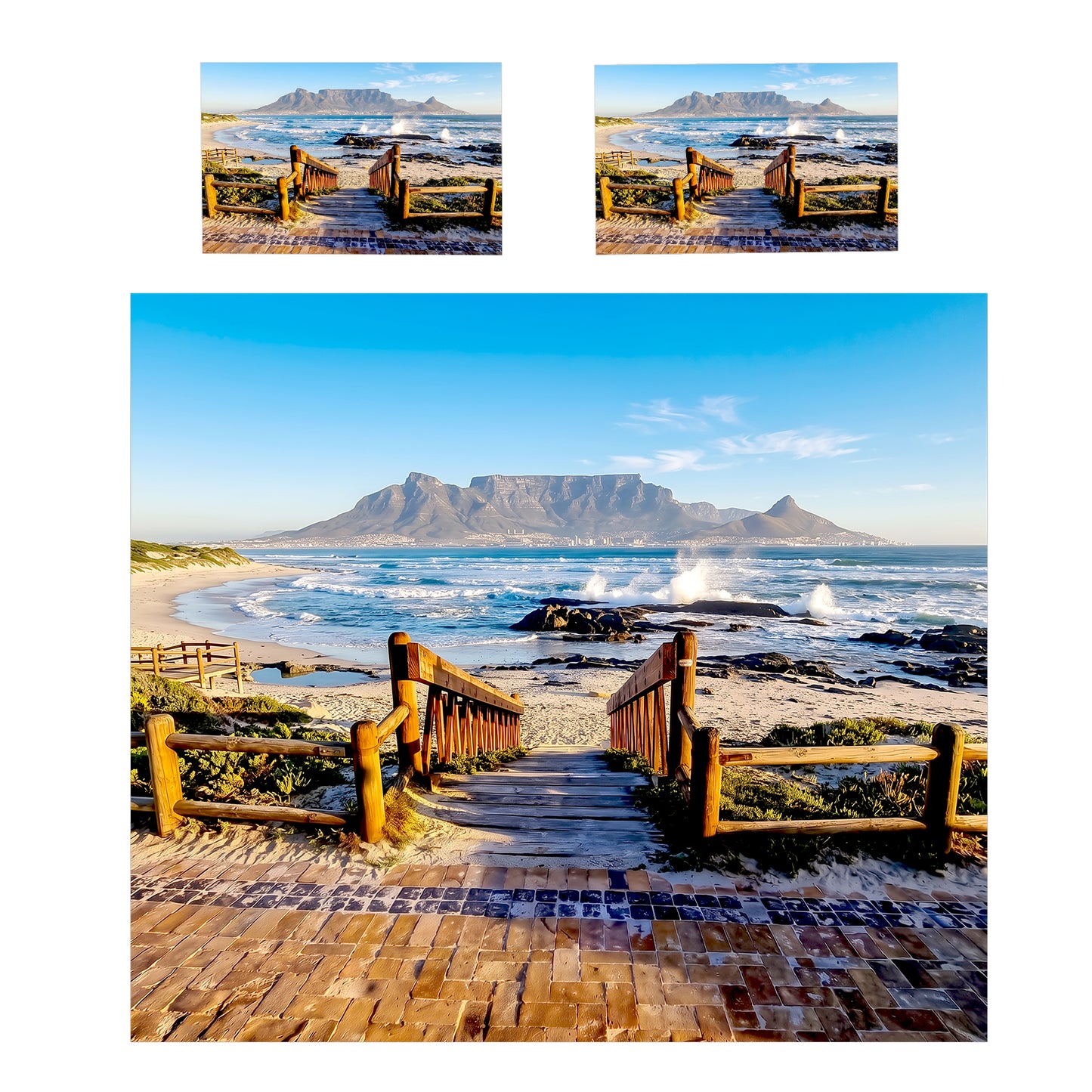 Table Mountain Beach Duvet Cover Set