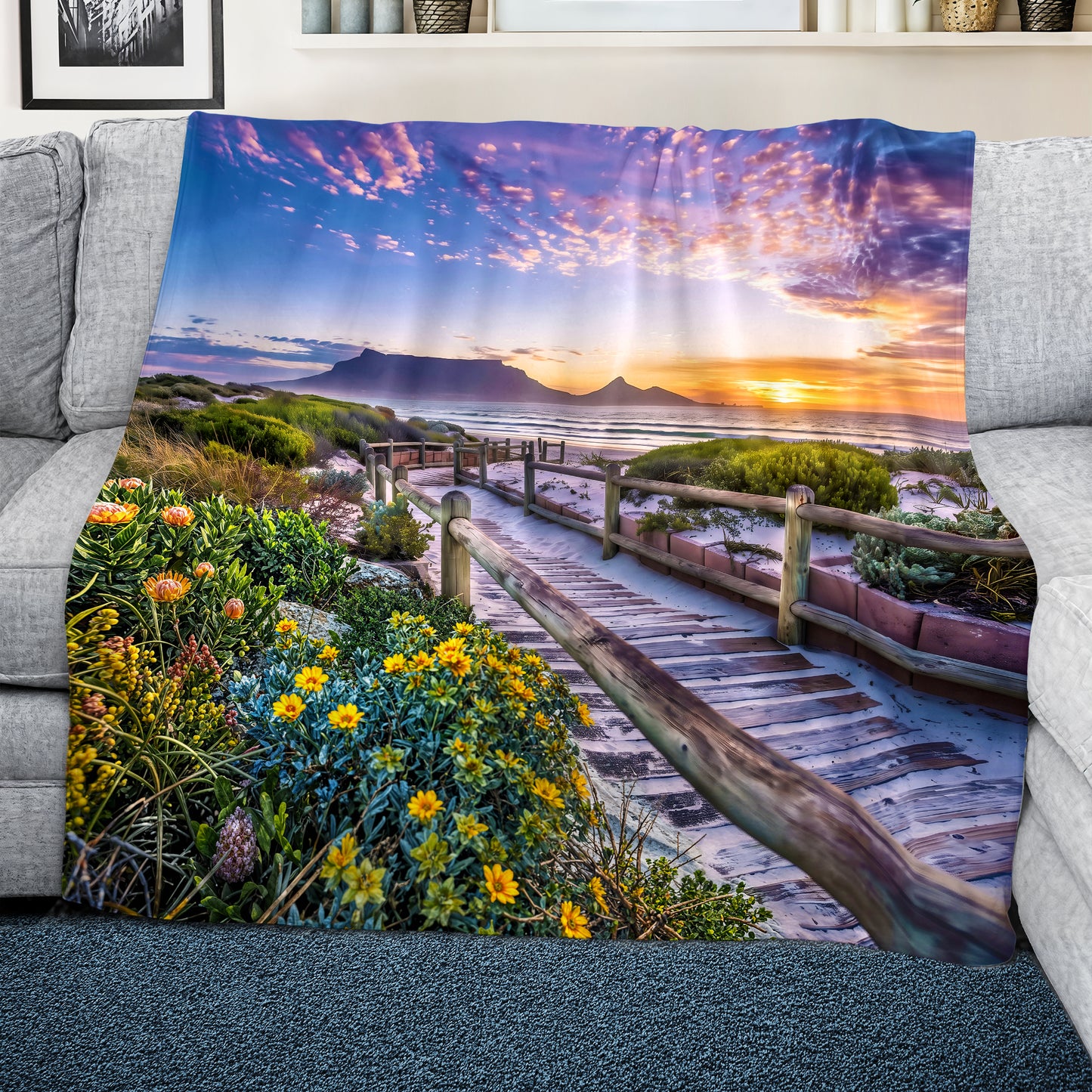 Table Mountain Magic Light Weight Fleece Blanket