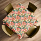 Tangerine and Gold Square Tablecloth