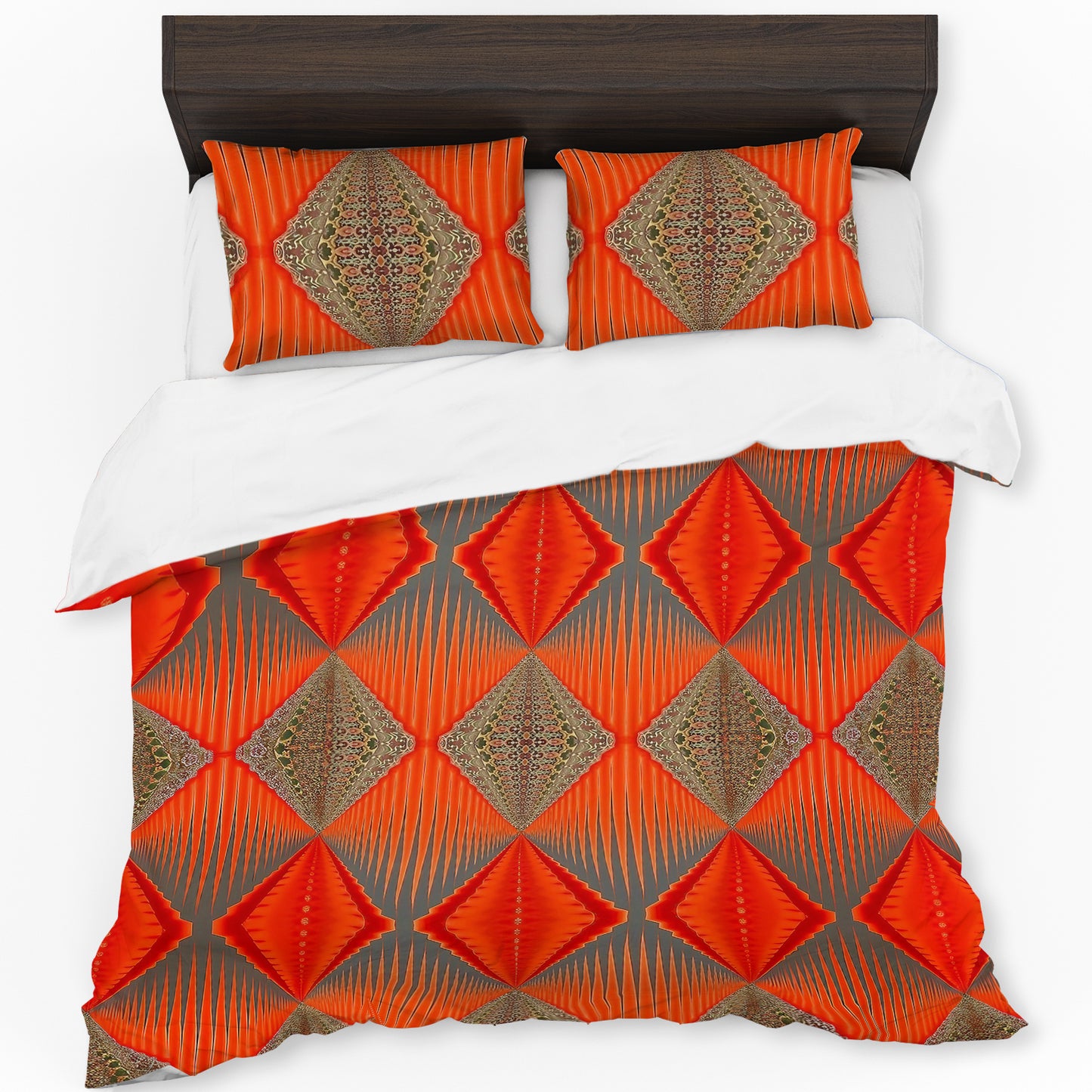 Tangerine Tempest Duvet Cover Set
