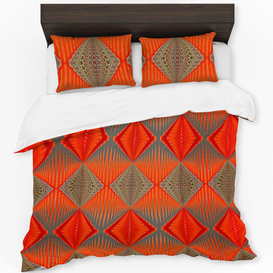 Tangerine Tempest Duvet Cover Set