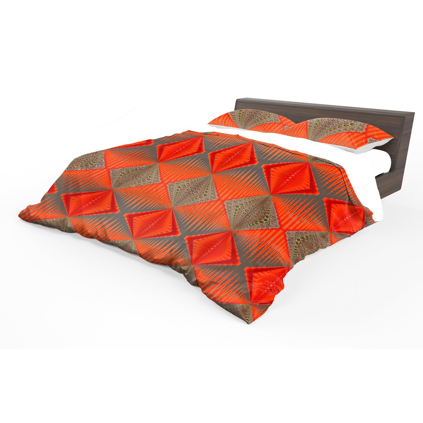 Tangerine Tempest Duvet Cover Set