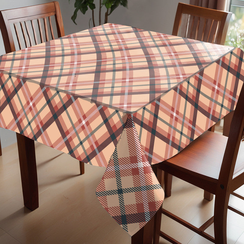 Tartan Beige Square Tablecloth