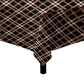 Tartan Black And Brown Pattern Square Tablecloth