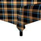 Tartan Diamond Black Brown Square Tablecloth