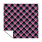 Tartan Diamond Black Pink Square Tablecloth