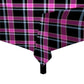 Tartan Diamond Black Pink Square Tablecloth