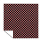 Tartan Diamond Black Red Square Tablecloth